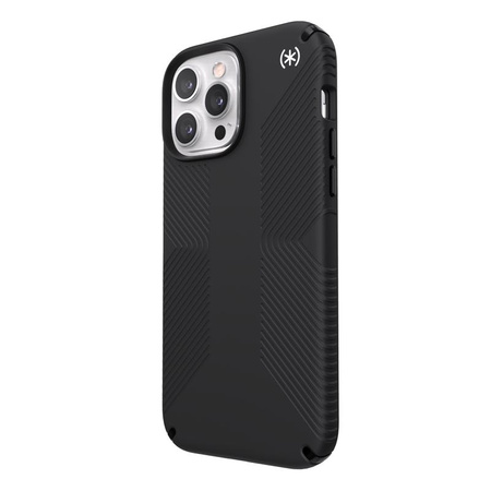 Speck Presidio2 Grip - protiskluzové pouzdro pro iPhone 13 Pro Max / iPhone 12 Pro Max (černé)