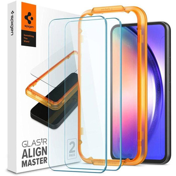 Spigen Alm üveg.TR 2-Pack - Edzett üveg Samsung Galaxy A54 5G készülékhez (2 db.) (Tiszta)