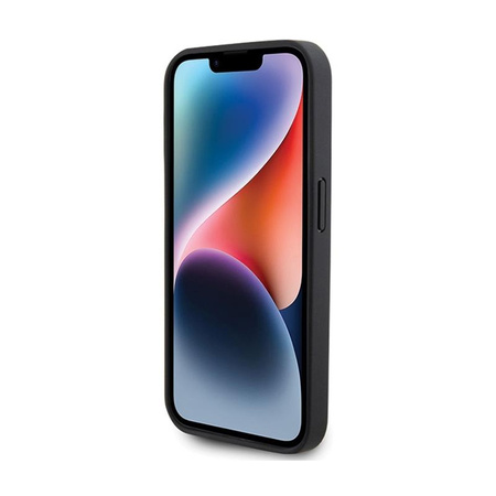 BMW Leder gesteppt - iPhone 15 Pro Max Tasche (schwarz)