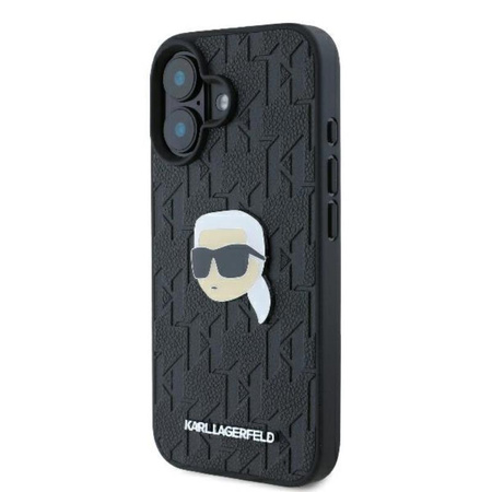 Karl Lagerfeld Monogram Karl Head Pin - Pouzdro iPhone 16 (černé)
