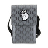 Karl Lagerfeld Saffiano Monogram Choupette - Crossbody Handytasche (silber)