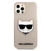 Karl Lagerfeld Choupette Head Glitter - Etui iPhone 12 / iPhone 12 Pro (złoty)