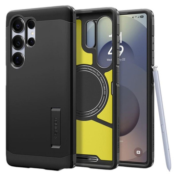 Spigen Tough Armor MagSafe - Étui pour Samsung Galaxy S25 Ultra (Noir)