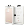 Guess Silikon Logo Platte MagSafe - iPhone 13 Pro Max Tasche (rosa)
