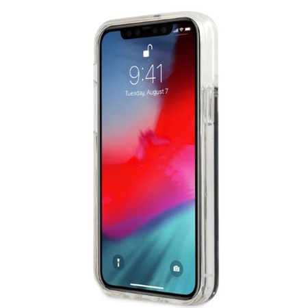 Karl Lagerfeld Liquid Glitter Gatsby - iPhone 12 / iPhone 12 Pro tok (fekete)