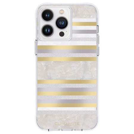 Case-Mate Pearl Stripes MagSafe - pouzdro pro iPhone 14 Pro Max zdobené perletí (Pearl Stripes)
