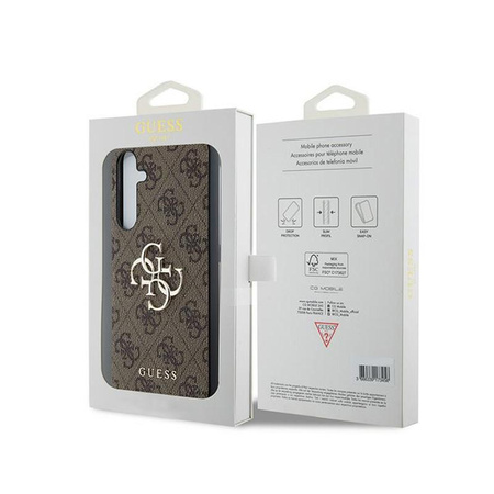 Guess 4G nagy fém logó - Samsung Galaxy A35 5G tok (barna)