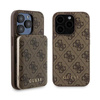 Guess Bundle Pack MagSafe 4G Metal Gold Logo - Case Set + Power Bank 5000mAh MagSafe iPhone 15 Pro (brown)