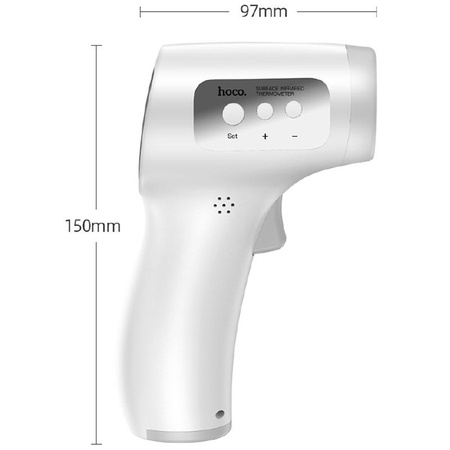 Thermomètre infrarouge Hoco - Thermomètre infrarouge sans contact (blanc)