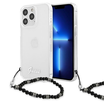 Guess Black Pearl Strap - Case iPhone 13 Pro (Clear)