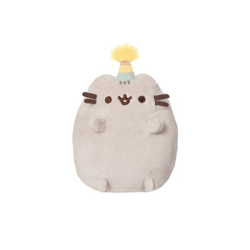 PUSHEEN Kater mit Geburtstagskappe, Plüsch, kuschelig, 12 cm