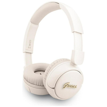 Guess Metal Logo Script - Bluetooth kabellose In-Ear-Kopfhörer V5.3 (beige)