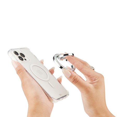 Case-Mate mágneses gyűrűtartó - MagSafe ujjtartó állvány funkcióval (Twinkle Diamond)