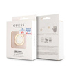 Guess Metal Ring Stand 4G - Magnetic finger holder for phone with stand function (gold/white)
