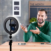 Grundig - Lampe annulaire LED avec trépied pour photos, selfie, maquillage