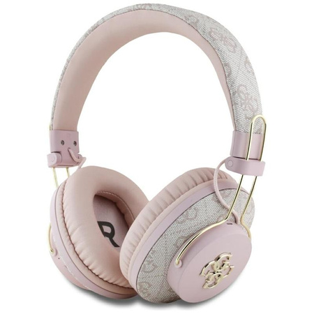 Guess Metal 4G Logo - Wireless Over-Ear Bluetooth Headphones ENC (pink)