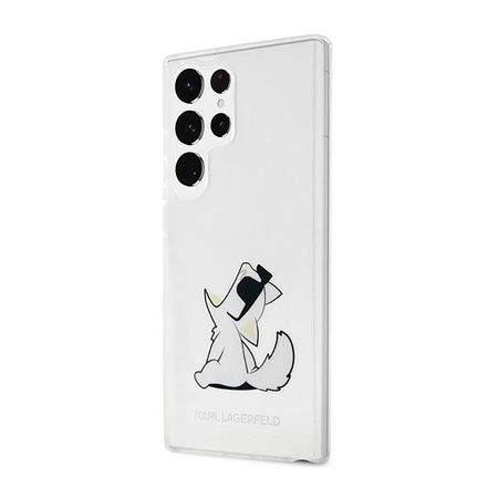 Karl Lagerfeld Choupette Fun - Samsung Galaxy S23 Ultra Tasche (Transparent)