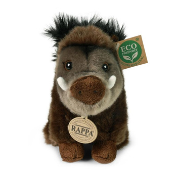 Rappa - Plyšový realistický maskot Kanec sedící 18 cm Ekologicky šetrný