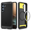 Spigen Rugged Armor MagSafe - étui pour Samsung Galaxy S25 (Noir mat)