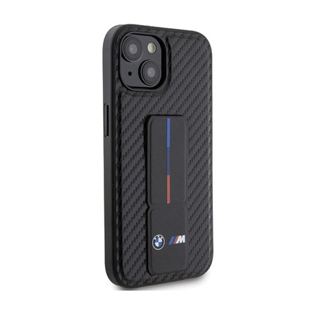 BMW Grip Stand Smooth & Carbon - iPhone 15 Case (black)