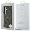 Guess Leather 4G Colored Ring Classic Logo MagSafe - Case for Samsung Galaxy S25 (brown)