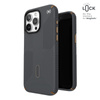 Speck Presidio2 Grip ClickLock & MagSafe - iPhone 15 Pro Max Case (Charcoal Grey / Cool Bronze)