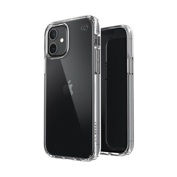 Speck Presidio Perfect-Clear - iPhone 12 / iPhone 12 Pro Case with MICROBAN Coating (Clear)