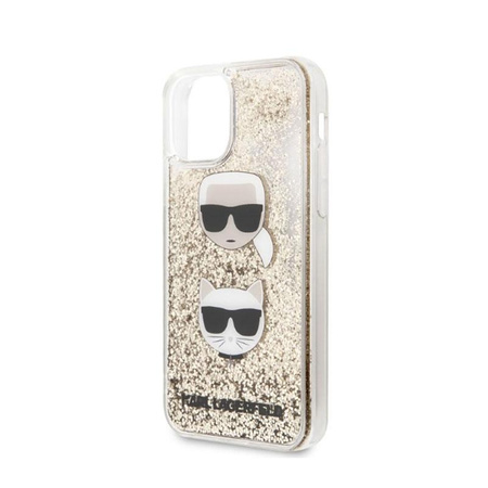 Karl Lagerfeld Liquid Glitter 2 Heads - iPhone 11 Case (Gold)