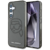 Karl Lagerfeld strasszos Karl Head Logo - Samsung Galaxy S25 tok (fekete)