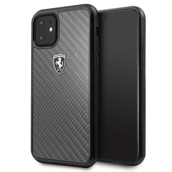 Ferrari Real Carbon Heritage - pouzdro pro iPhone 11 (černé)