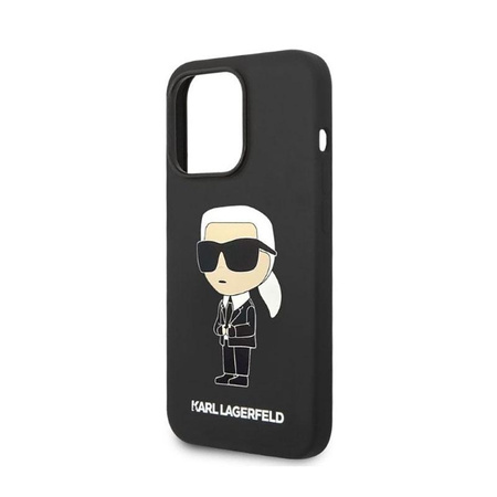 Karl Lagerfeld Silikon NFT Ikonik - iPhone 14 Pro Tasche (schwarz)