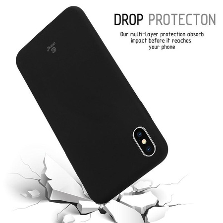 Crong Soft Skin Cover - Coque pour iPhone Xs Max (noir)
