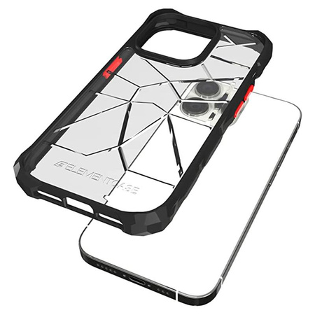 Element Case Special Ops X5 - Gepanzerte iPhone 14 Pro Tasche (Mil-Spec Fallschutz) (Klar/Schwarz)