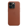 Apple Leather Case - Étui en cuir avec MagSafe pour iPhone 14 Pro (umbra)