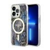 Guess Leopard MagSafe - iPhone 14 Pro Case (Blue)