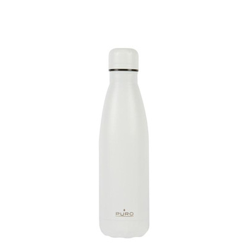 PURO ICON - Stainless Steel Thermal Bottle 500 ml (White) (Powder Coating)