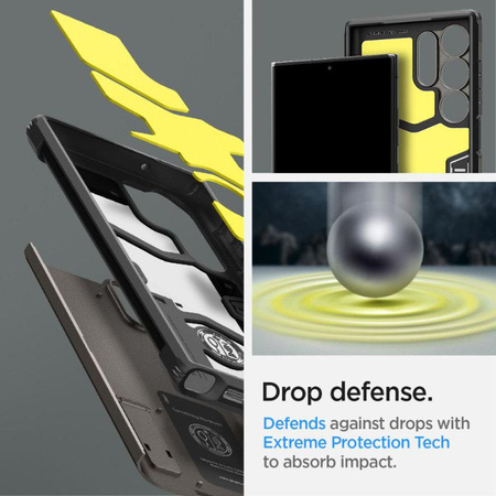 Spigen Tough Armor - Gehäuse für Samsung Galaxy S23 Ultra (Gunmetal)