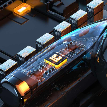 WEKOME VB06 Mecha Series - bezdrátová sluchátka Bluetooth V5.3 TWS s nabíjecím pouzdrem (Tarnish)