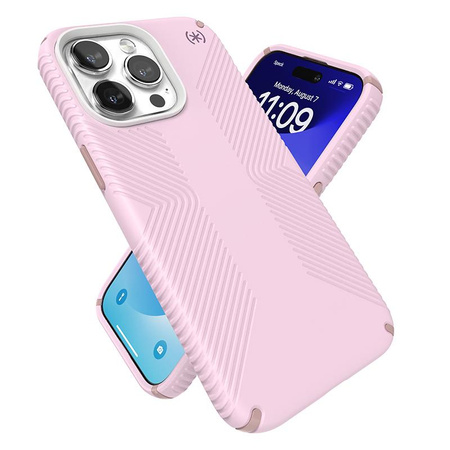 Speck Presidio2 Grip Magsafe - pouzdro pro iPhone 15 Pro Max (Soft Lilac / Carnation Petal / Rouge Pink)