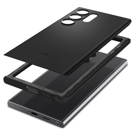 Spigen Thin Fit - Etui für Samsung Galaxy S24 Ultra (Schwarz)