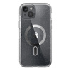 Speck Presidio Lux Grip ClickLock & Magsafe - iPhone 15 Plus Fall (Klar / Chrom-Finish / Serene Silber)