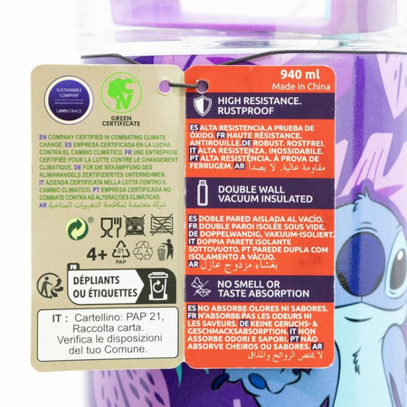 Disney Stitch - XL Rambler rozsdamentes acél termosz bögre 940 ml