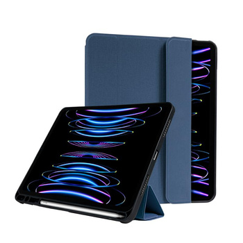 Crong FlexFolio - pouzdro pro iPad Air 11" M3 (2025) / iPad Air 11" M2 (2024) / iPad Air 10,9" (5.-4. gen.) / iPad Pro 11" (2022-2021) s Apple Pencil (modrý)