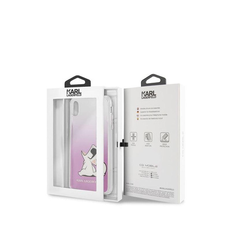 Karl Lagerfeld Choupette Fun Sunglasses - Etui iPhone Xs Max (Pink)