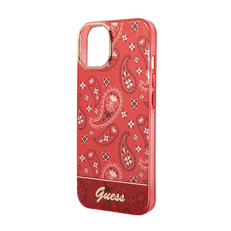 Guess Bandana Paisley - Hülle für iPhone 14 Plus (rot)