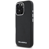 Karl Lagerfeld Saffiano Full Wrapped Elongated Metal Logo MagSafe - tok iPhone 16 Pro-hoz (fekete)