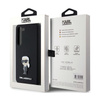 Karl Lagerfeld Silikon Ikonik Metall Pin - Samsung Galaxy S24+ Tasche (schwarz)