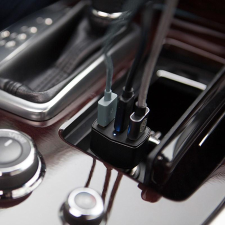 Nillkin Celerity Car Charger - 2x USB + USB-C car charger, 32W (Silver)