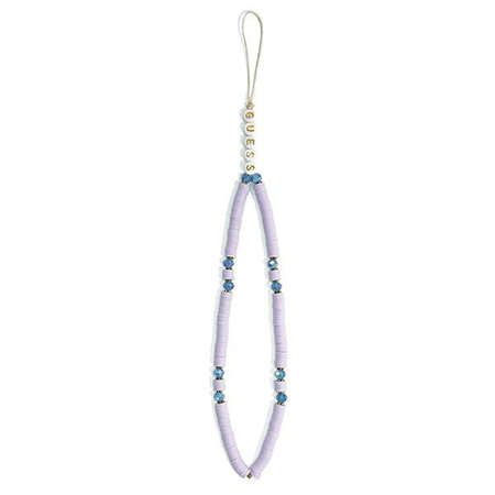Guess Phone Strap Beads Heishi - Přívěsek na telefon 25 cm (Lilac)