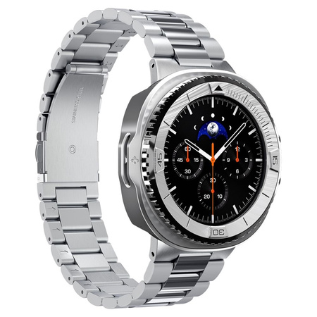 Spigen Bezel Tune Pro Pilot - Tok / Védőgyűrű Samsung Galaxy Watch 8 Classic 46 mm-hez (Ezüst)